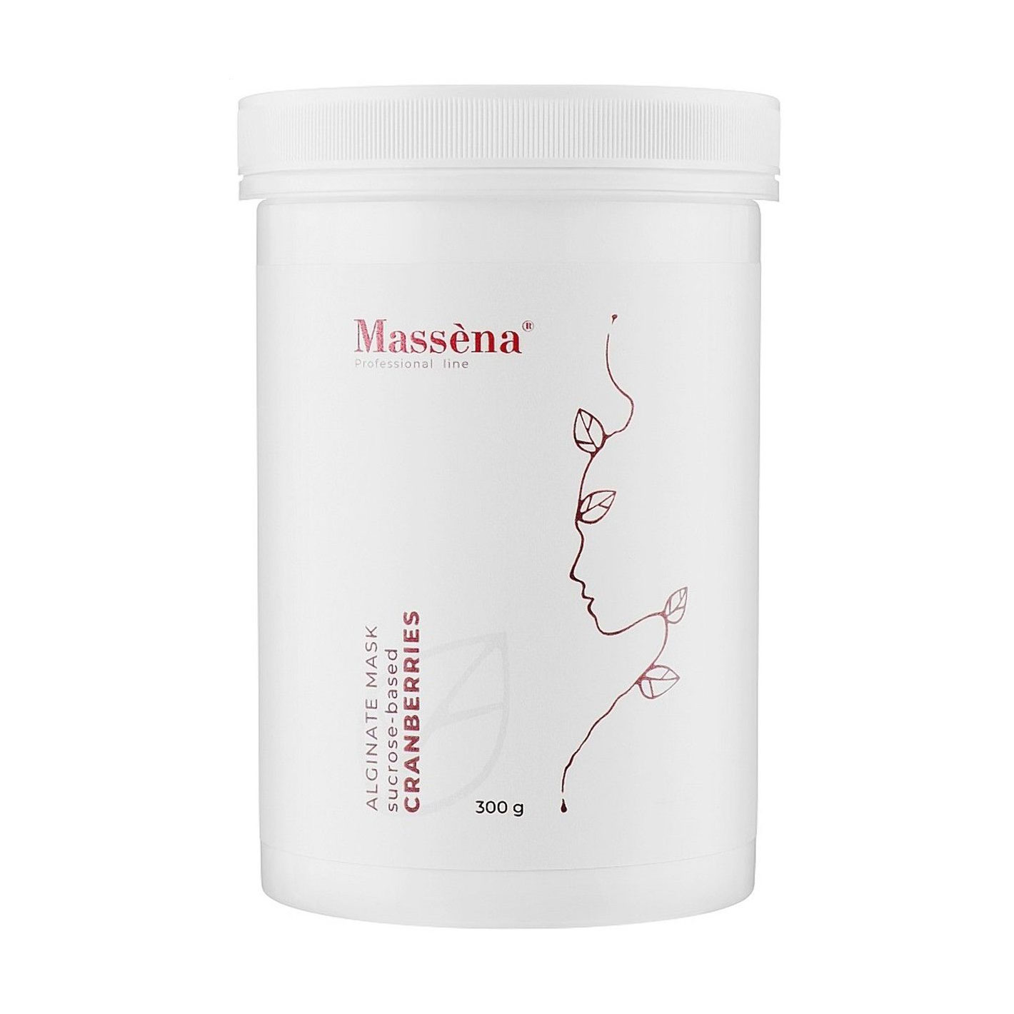 Альгінатна маска для обличчя Massena Alginate Mask Cranberries на основі сахарози, 300 г