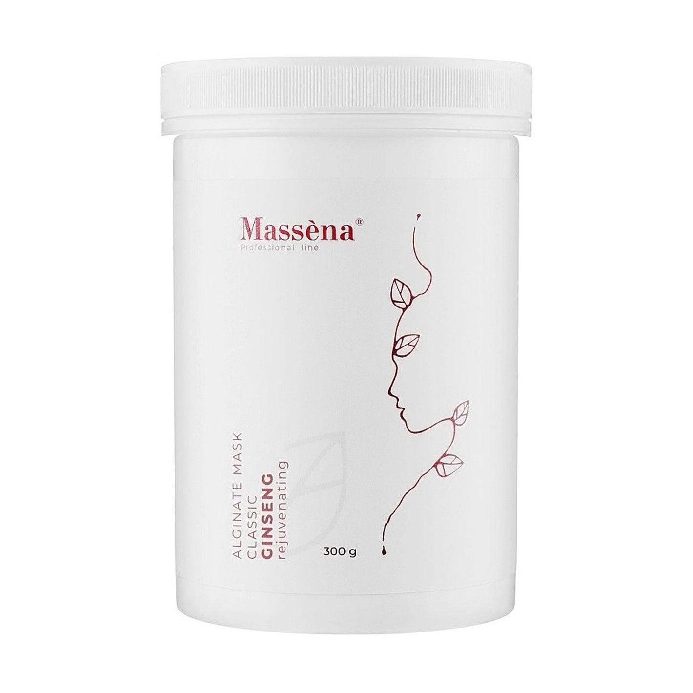 Омолоджувальна альгінатна маска для обличчя Massena Alginate Mask Classic Ginseng, 300 г